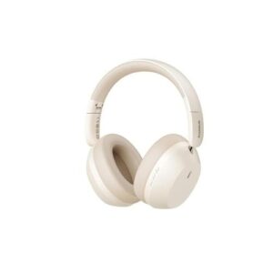بيسوس سماعة رأس لاسلكية لون ابيض كريمي ، موديل :35 Max